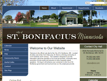 Tablet Screenshot of ci.st-bonifacius.mn.us
